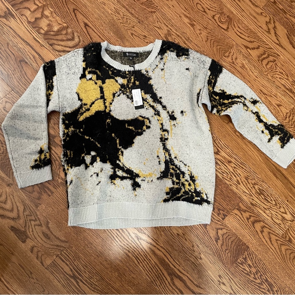 Sisters Splotch Sweater Large NWT